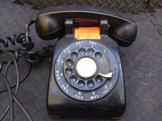 Vintage Western Electric Bell Rotary Dial 500 C/d Telephone Black