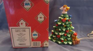 Vintage Lucy And Me Bear Christmas Tree Night Light With Box