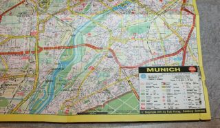 VINTAGE PAN AM AIRLINES 1972 MUNICH OLYMPICS AND CITY MAP 3