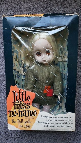 Little Miss No Name Vintage 1965 Doll with tear Rare 2