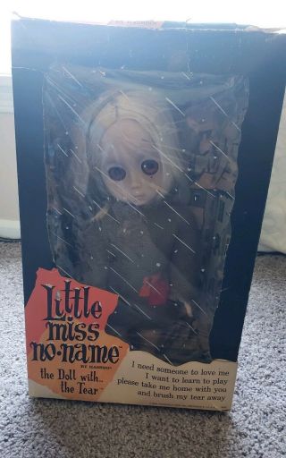 Little Miss No Name Vintage 1965 Doll with tear Rare 3
