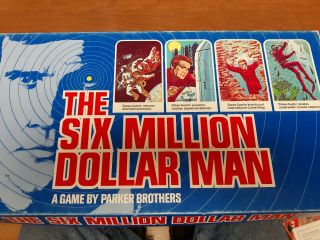 Vtg 70s Parker Brothers The Six Million Dollar Man Board Game Steve Austin