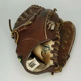Vintage Zett Big - 1112 Players Series Baseball Glove Mitt Left Hand Oiled Leather