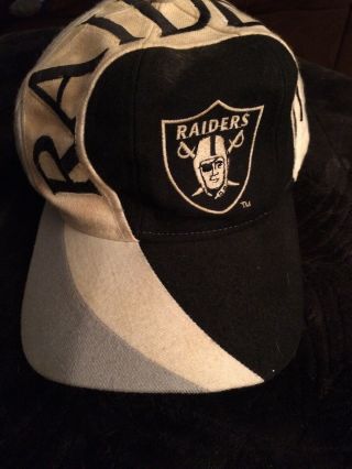 Vintage Oakland Raiders Snapback Hat Cap 90s Eastport Nfl Rare