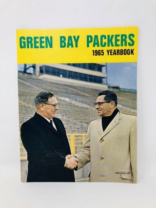 1965 Green Bay Packers Nfl Football Yearbook Rare Vintage Collectible