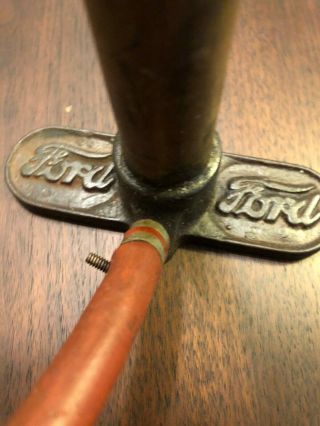 Antique Ford Script Vintage Brass Air Pump,  Model - T 2