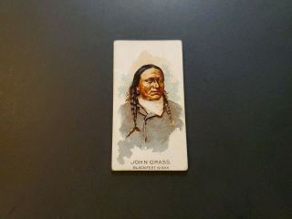 1888 (n2) Allen & Ginter " Celebrated American Indian Chiefs " John Grass