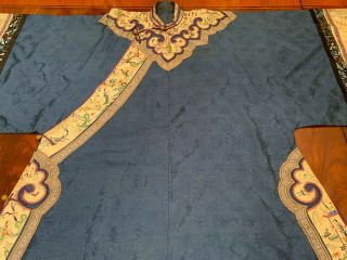An Chinese Qing Dynasty Woven Silk Robe. 3