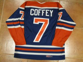 Vintage 7 Paul Coffey Edmonton Oilers Ccm Maska Jersey,  Youth L/xl,  Men 