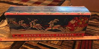 Vintage 1950’s Sears Roebuck And Co.  Santa Candy Express Reindeer Box Great