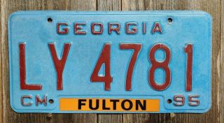1996 Georgia " Commercial " License Plate (fulton County)