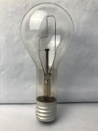 General Electric Long Stem Light Bulb 300 Watt 8 " H X 1.  5 " Base Vintage