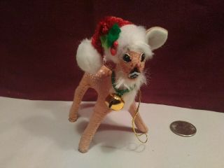 L6 Vintage Annalee Doll 2013 Christmas Fawn Reindeer With Bell