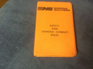 Vintage 1969 Norfolk Southern Railway Safety & General Conduct Rules Book