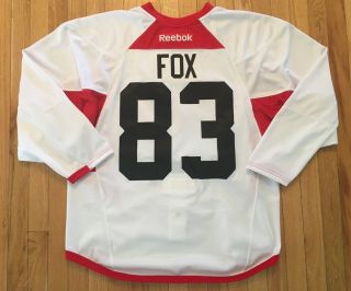 Nhl Adam Fox 2016 - 17 Calgary Flames Training Camp Game Worn Jersey W/loa