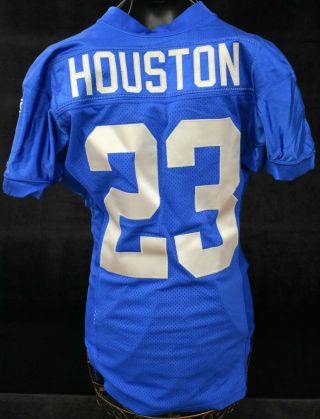 2010 Chris Houston 23 Detroit Lions Game Worn Football Jersey W/ Lelands Loa