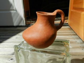 Vintage/antique Mexican Clay Terra Cotta Pottery Vase Pot,  Unusual Design