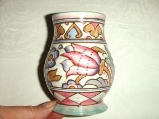 Small Vintage Charlotte Rhead Lustre Pottery Vase Tulip Design