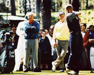 Arnold Palmer - Jack Nicklaus - Tiger Woods Pga Golf Legends 8x10 Sports Photo (t)