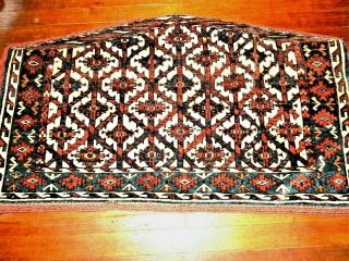 Antique Caucasian Turkoman Turkmen Yomut Yomud Tekke Chuval Asmalyk Rug Carpet