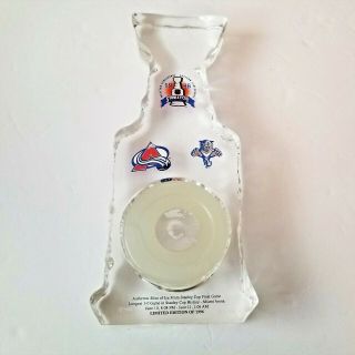 Rare Authentic Slice Of Ice From Longest Stanley Cup Finals Game In History 1996
