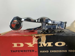 Vintage Dymo - Mite Tape Writer Model M - 22 Embossing Label Maker 3
