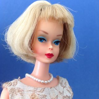 Vintage Pale Blonde Japanese American Girl Barbie.  Pink Skin