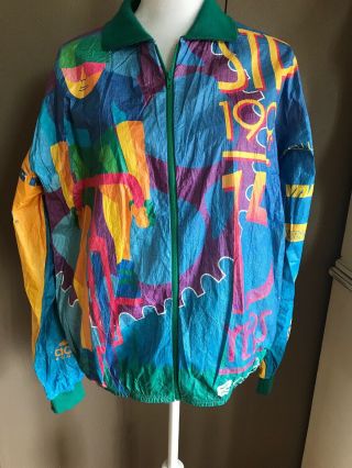 Vintage 1994 Cycling Jacket Adult Large Stp Seattle To Portland Bicycle Guc