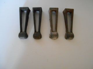 Set Of 4 Antique Vintage Iron Legs