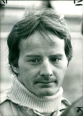 Vintage Photograph Of Gilles Villeneuve