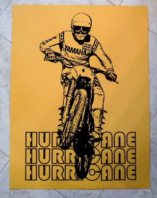 Vintage Motocross Rider Bob Hannah X 3 - 18 " X 24 " Poster - Yamaha - Yz - Ow - Scott