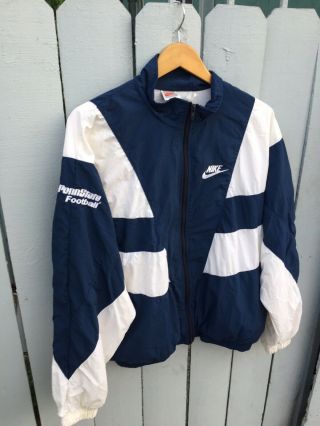Vintage 80’s Nike Penn State University Nittany Lions Mens Large Zip Jacket Rare