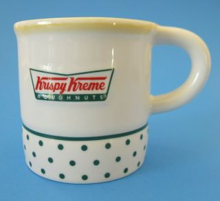 Krispy Kreme Green Dot Vintage Coffee Mug With Donut Inside Cup