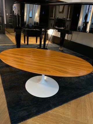 Authentic Knoll Saarinen Coffee Table,  42 - Inch Oval,  Palisander/rosewood Top