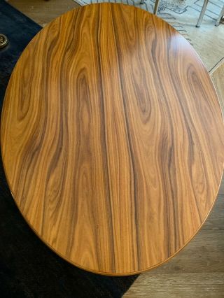 Authentic Knoll Saarinen Coffee Table,  42 - inch Oval,  Palisander/Rosewood Top 2