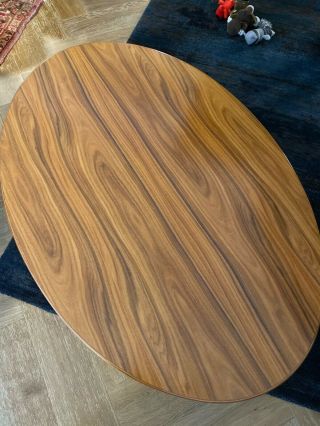 Authentic Knoll Saarinen Coffee Table,  42 - inch Oval,  Palisander/Rosewood Top 3