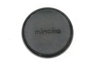 Minolta Vintage Push On 55mm Front Camera Lens Cap For Mc / Md / Sr