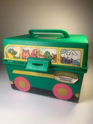 Vintage Sweet Pickles Preschool Activity Program In Plastic Bus Carrying Case