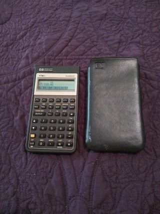 Vintage 1987 Hewlett Packard Hp 17b Ii Business Financial Calculator W/ Case