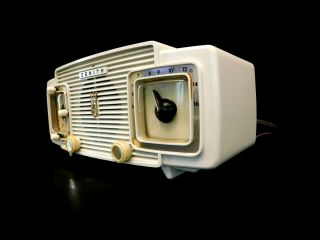 VINTAGE 1950s OLD GEM ZENITH MID CENTURY ANTIQUE CLOCK ART DECO TUBE RADIO 2