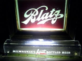 Vintage Blatz Beer Light Up Advertising Beer