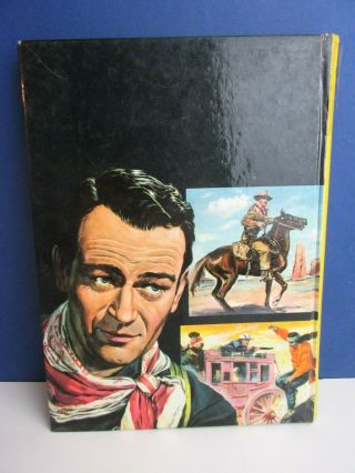 VINTAGE JOHN WAYNE ADVENTURE ANNUAL BOOK 1957 wild west cowboys 96U 3