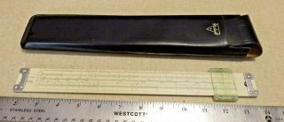 Vintage Pickett Model N - 903 - T Slide Rule & Black Leather Sheath Euc