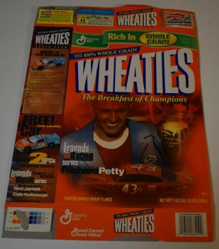 2000 Wheaties Richard Petty Legends Of Racing Cereal Box (flat)