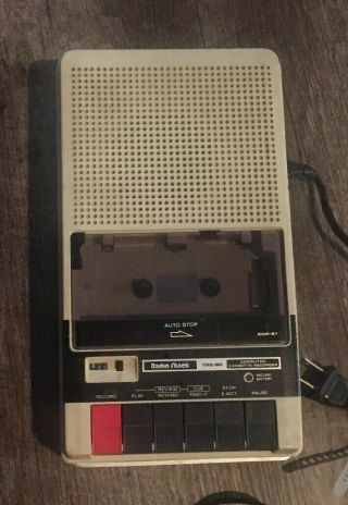Radio Shack Trs - 80 Portable Cassette Player Vintage