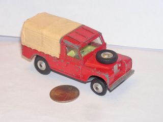 Vintage Corgi Toys Land Rover 109 Wb Blue Light Special