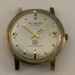 Estate Purchased Vintage Men’s Wittnauer Electronic 10k Gold Filled Wrist Watch