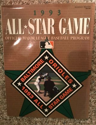 1993 Major League Baseball All - Star Game Program