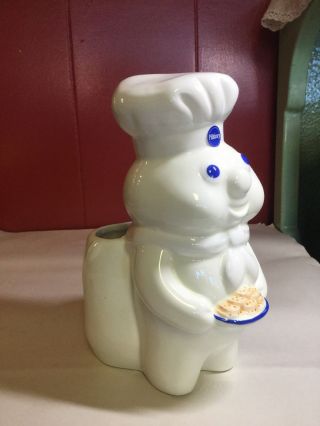 Vintage 1997 Pillsbury Dough Boy Scouring Pad / Spoon Holder