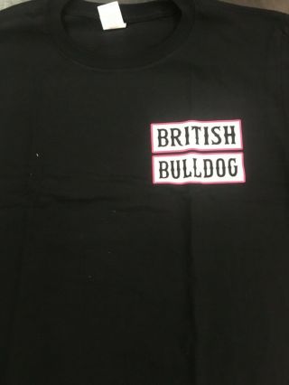 Pro Wrestling Crate British Bulldog Hart Foundation Biker T - Shirt Size M Wwe Wwf